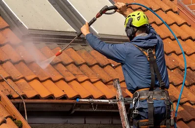 Démoussage et hydrofuge de toiture à Castelner